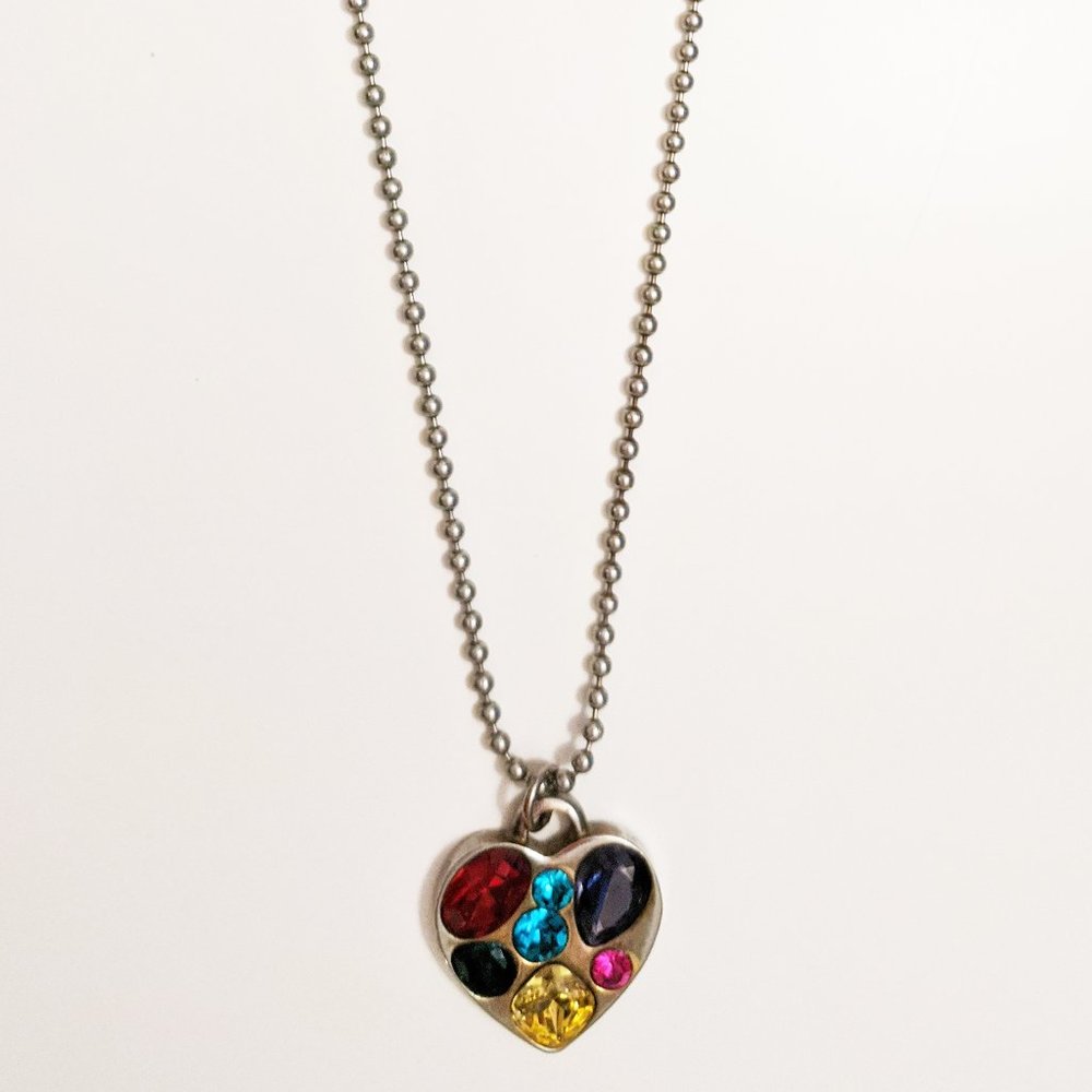 Marc Jacobs Jeweled Heart Pendant Necklace